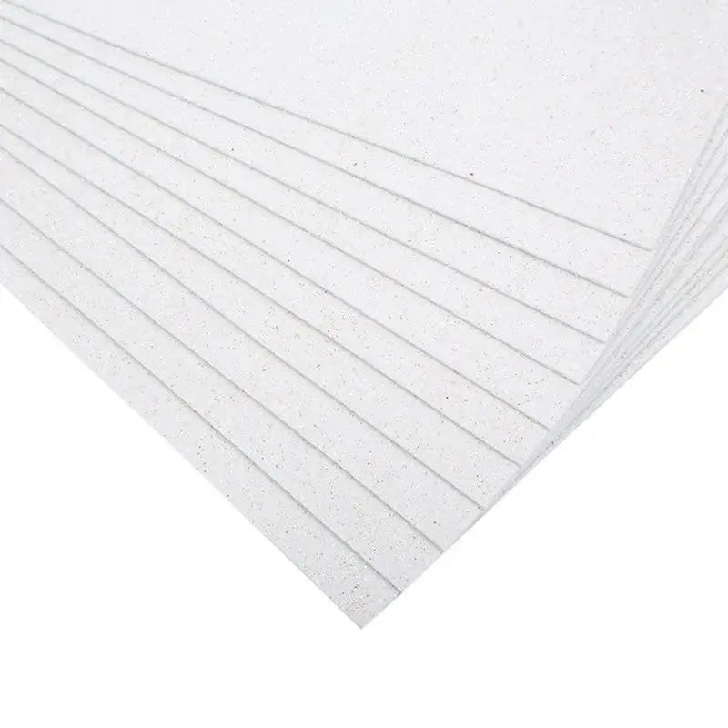 Papier Scrapbooking Paillettes Blanc