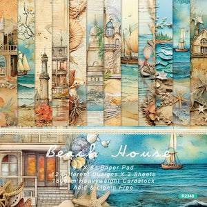 Lot Papier Scrapbooking Mer