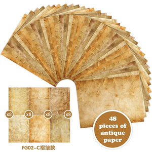 Papier de Scrapbook Marron Vintage