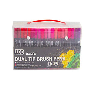 100 Feutres Aquarelle Double Pointe