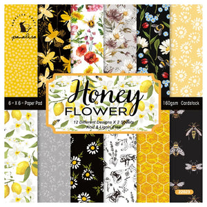 Lot Papier Scrapbooking Miel