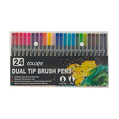 24 Feutres Aquarelle Double Pointe