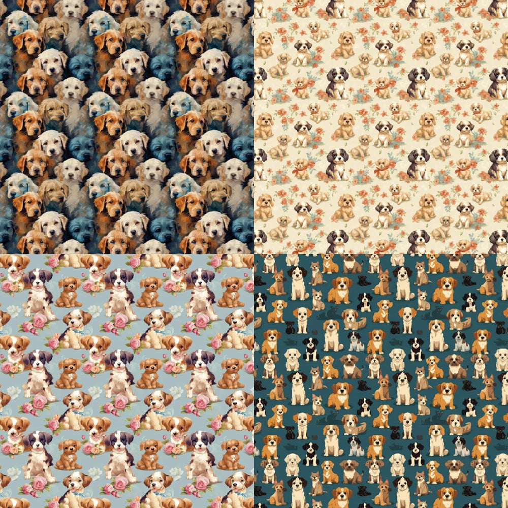 Papier Scrapbook Chien