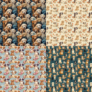 Papier Scrapbook Chien