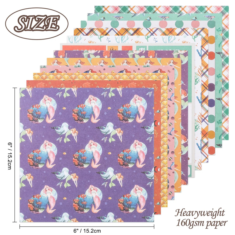 Papier Scrapbooking Déco Syrène