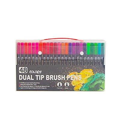 48 Feutres Aquarelle Double Pointe