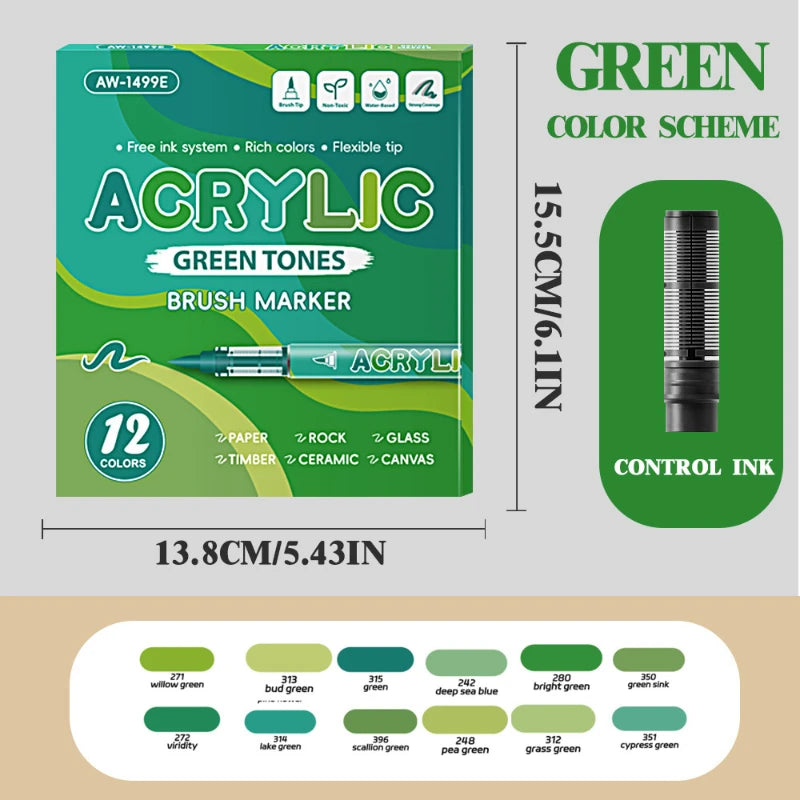 Pinceau Feutre Peinture Vert