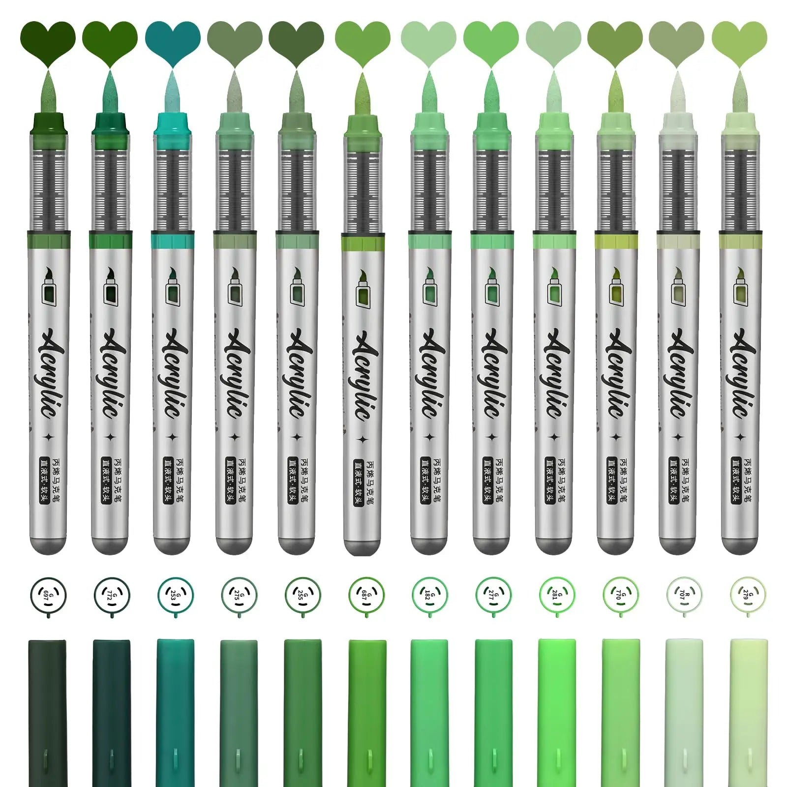 Crayon Feutre Pinceau Vert