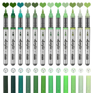 Crayon Feutre Pinceau Vert