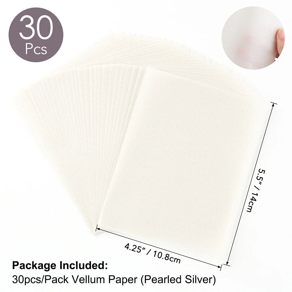 Papier Transparent Scrapbooking Blanc