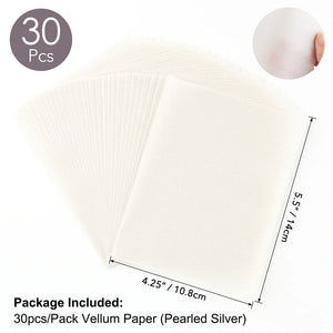 Papier Transparent Scrapbooking Blanc