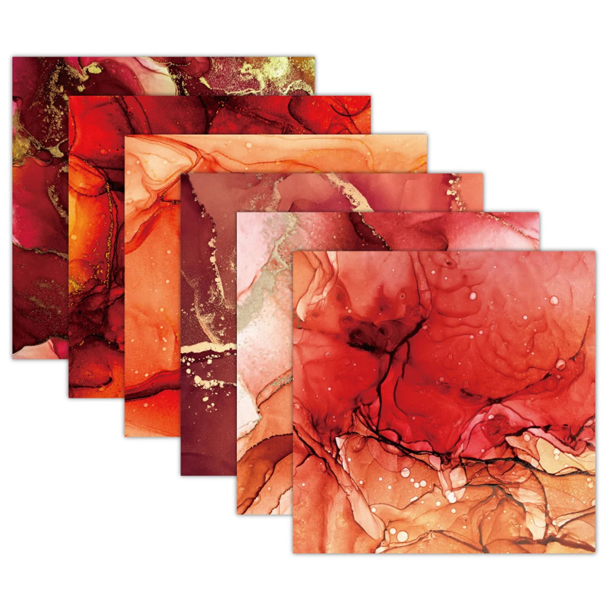 Papier Scrapbook Rouge