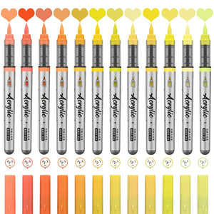 Crayon Feutre Pinceau Jaune