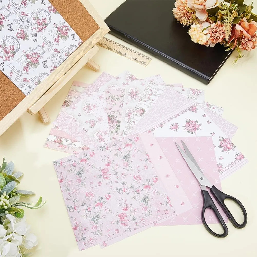 Papier de Scrapbook Rose