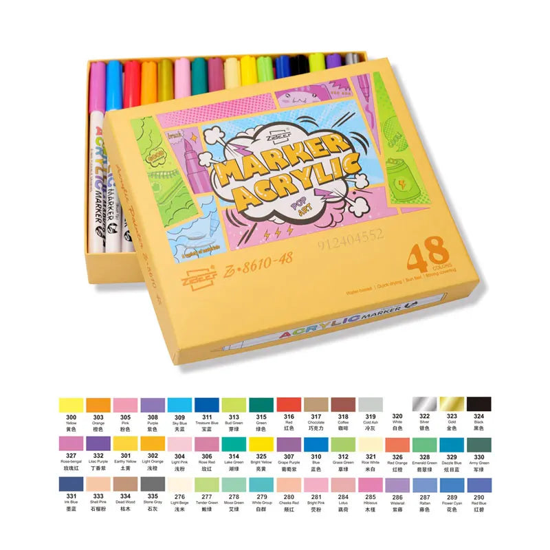 Feutres mine pinceau pour scrapbooking et illustration