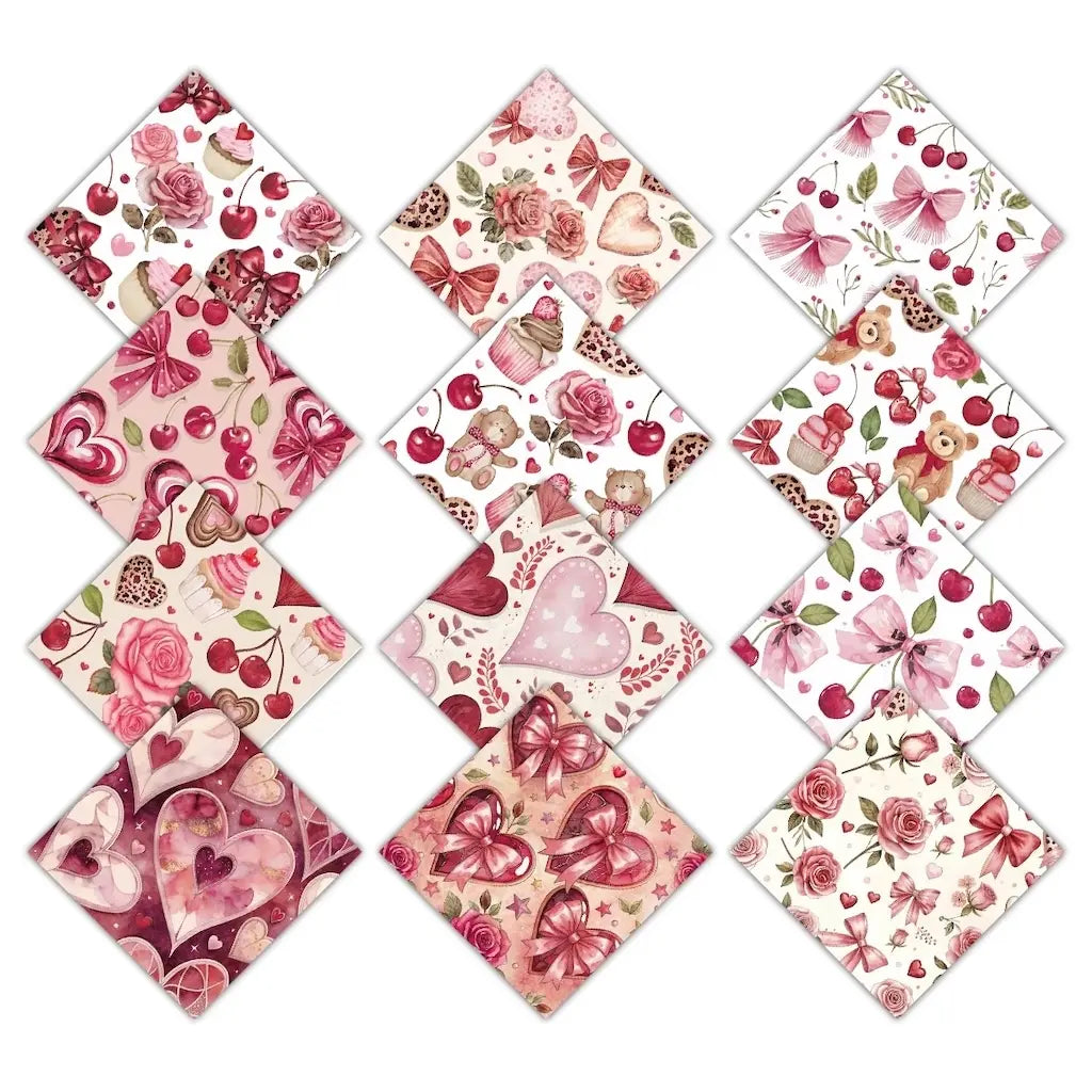 Papier Scrapbook Saint Valentin