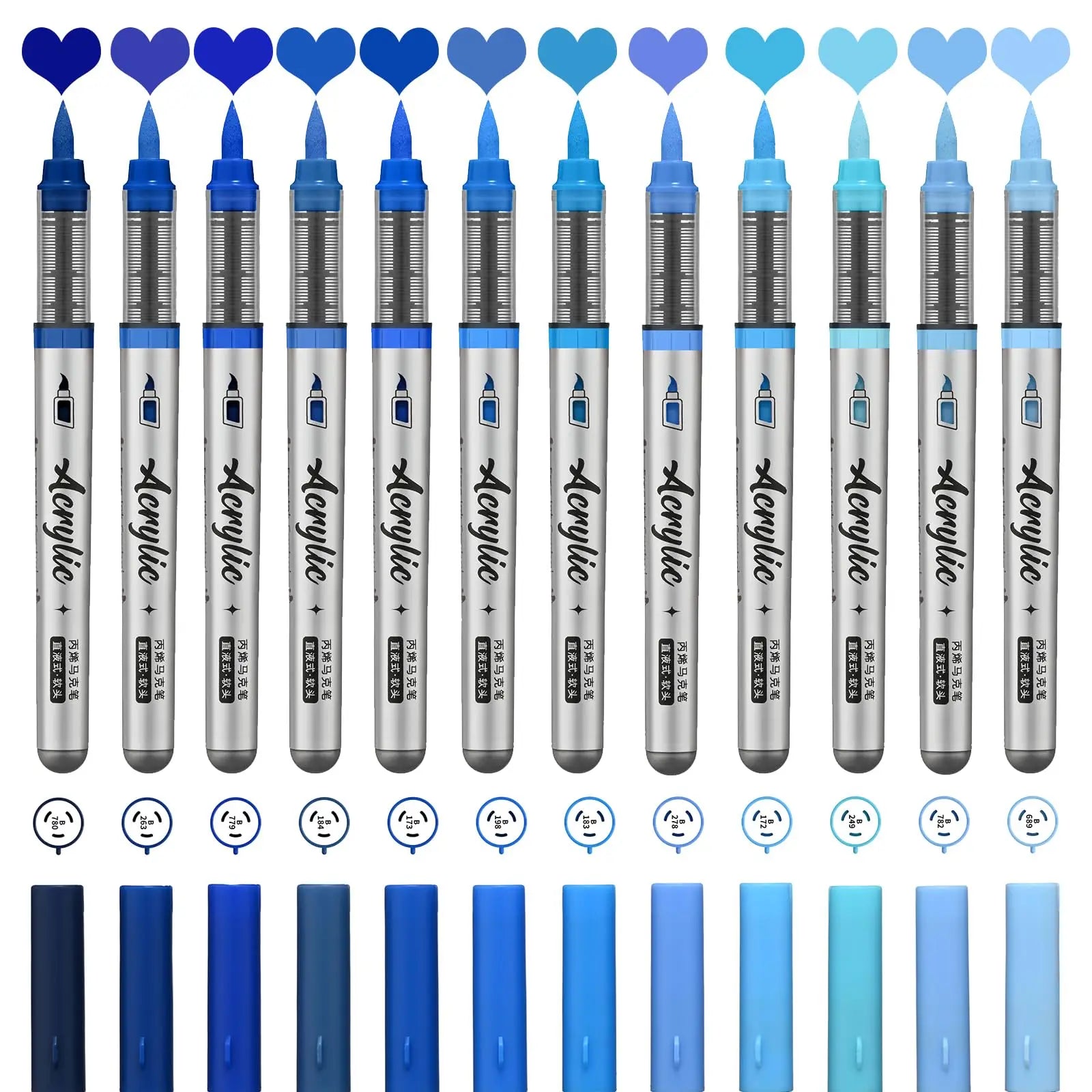 Crayon Feutre Pinceau Bleu