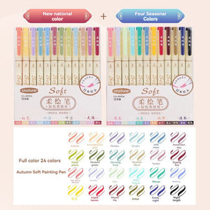 Feutre Pinceau Japonais 24 couleurs