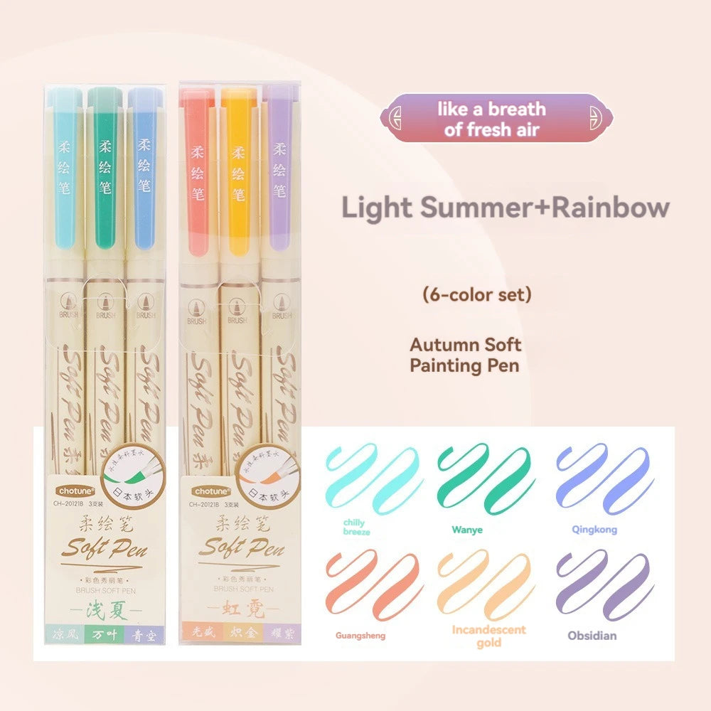 Feutre Pinceau Japonais été multicolore