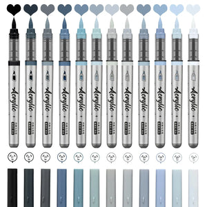 Crayon Feutre Pinceau Gris