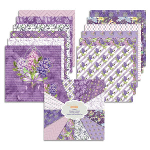 Papier Motif Scrapbooking Violet