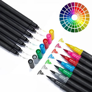 Set de feutres double pointe nuances variées