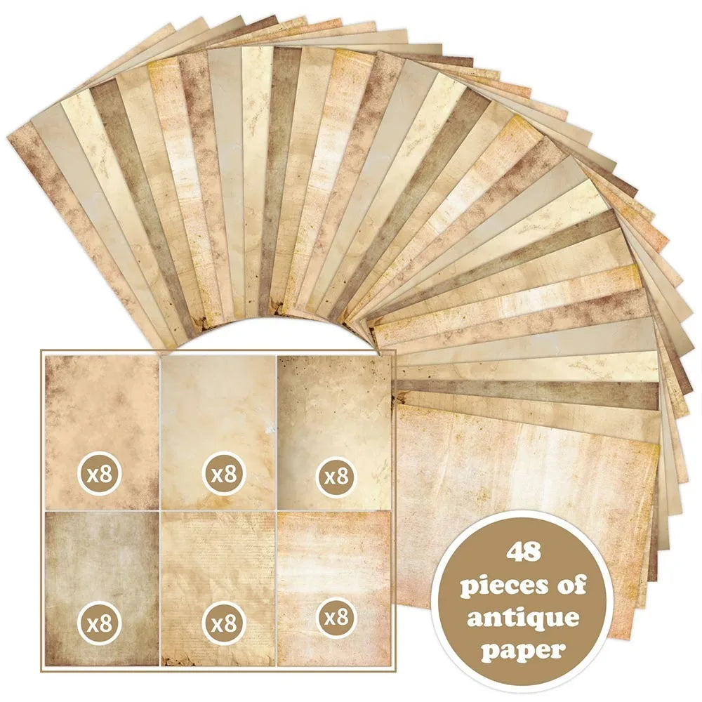 Papier de Scrapbooking Marron Vintage