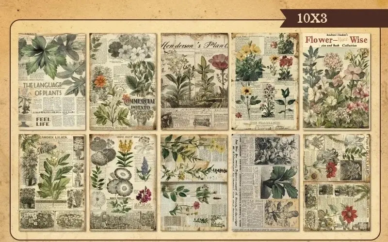 Papier Journal Scrapbooking Fleuri