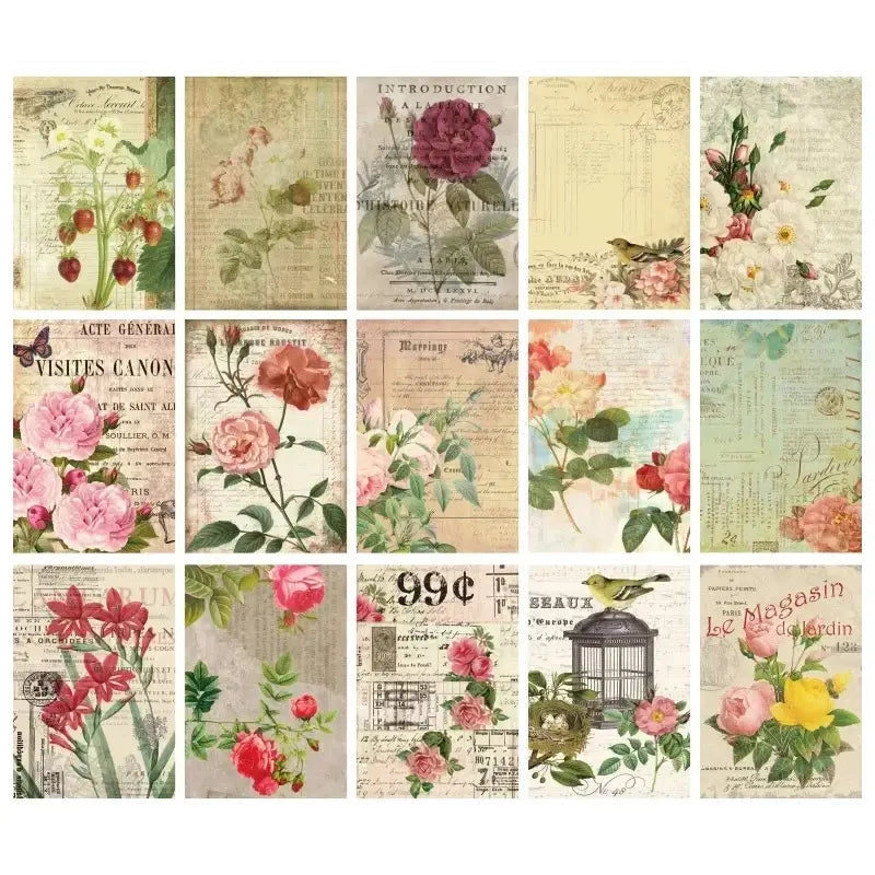 Papier Scrapbook Fleurs