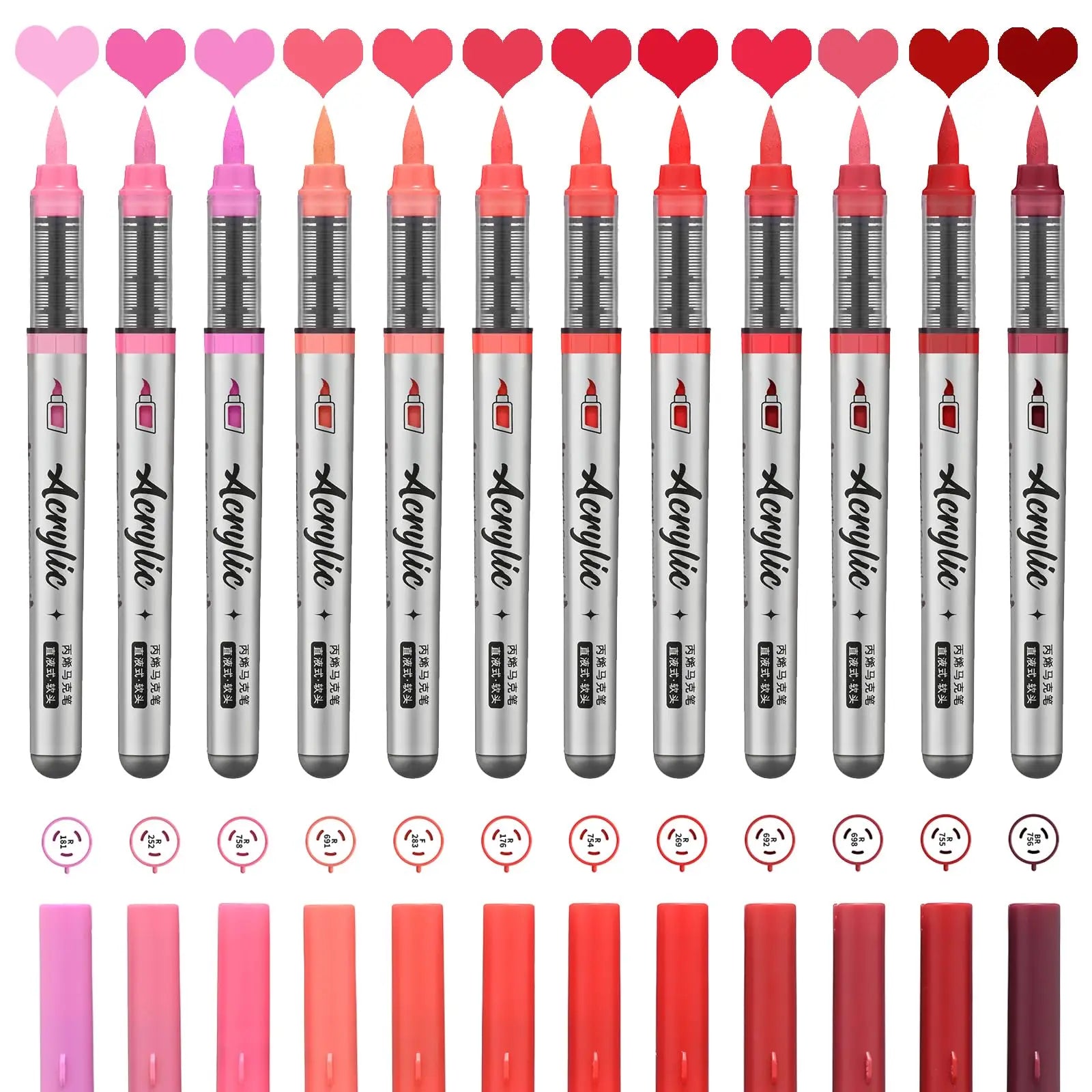 Crayon Feutre Pinceau Rouge