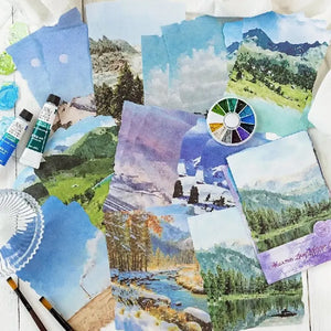 Page Scrapbooking Voyage Paysages