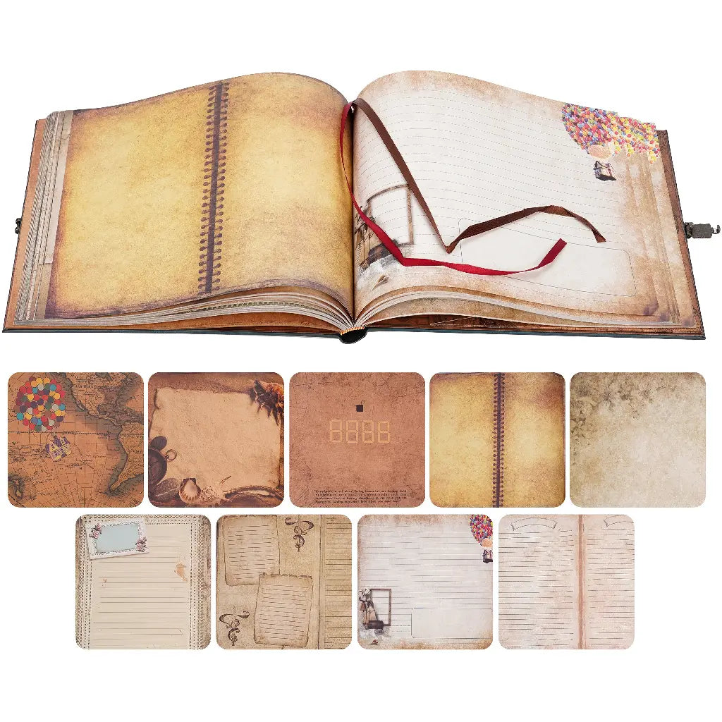 Types de Pages en Kraft de l'Album Scrapbooking de Voyage 