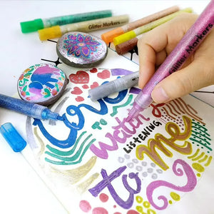 Dessins Feutre Textile Paillettes
