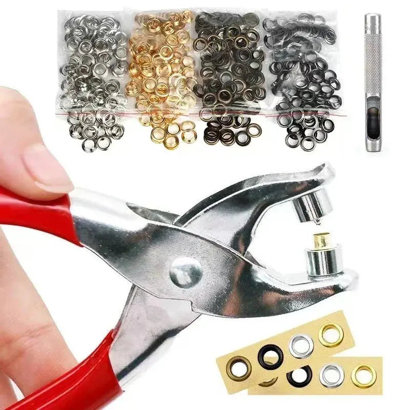 Pince à œillets et œillets métalliques de plusieurs couleurs pour scrapbooking