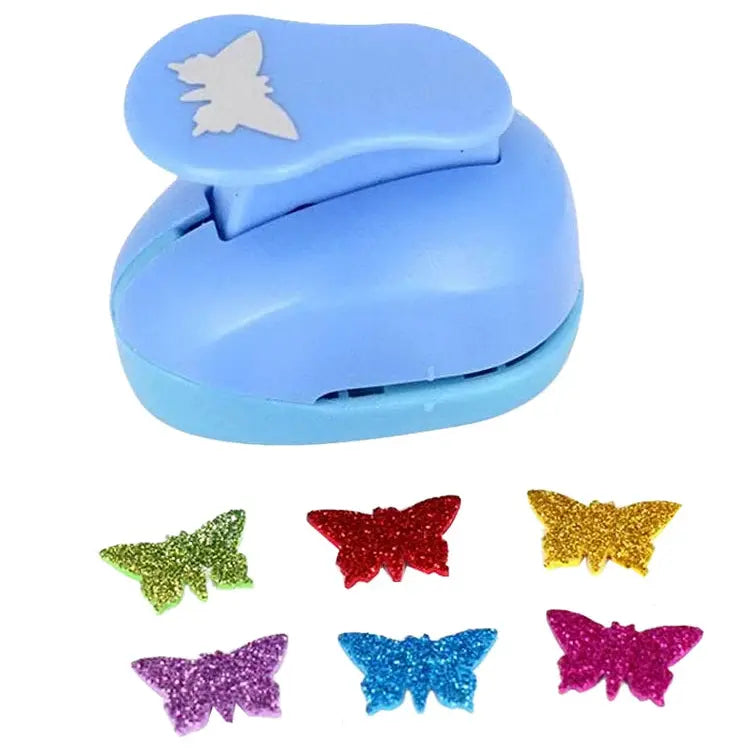 Confettis étoile et papillon découpés à la mini perforatrice