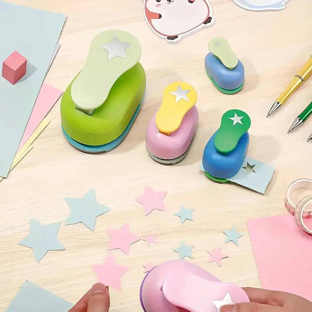 Tableau des tailles d'étoiles de la perforatrice de scrapbooking