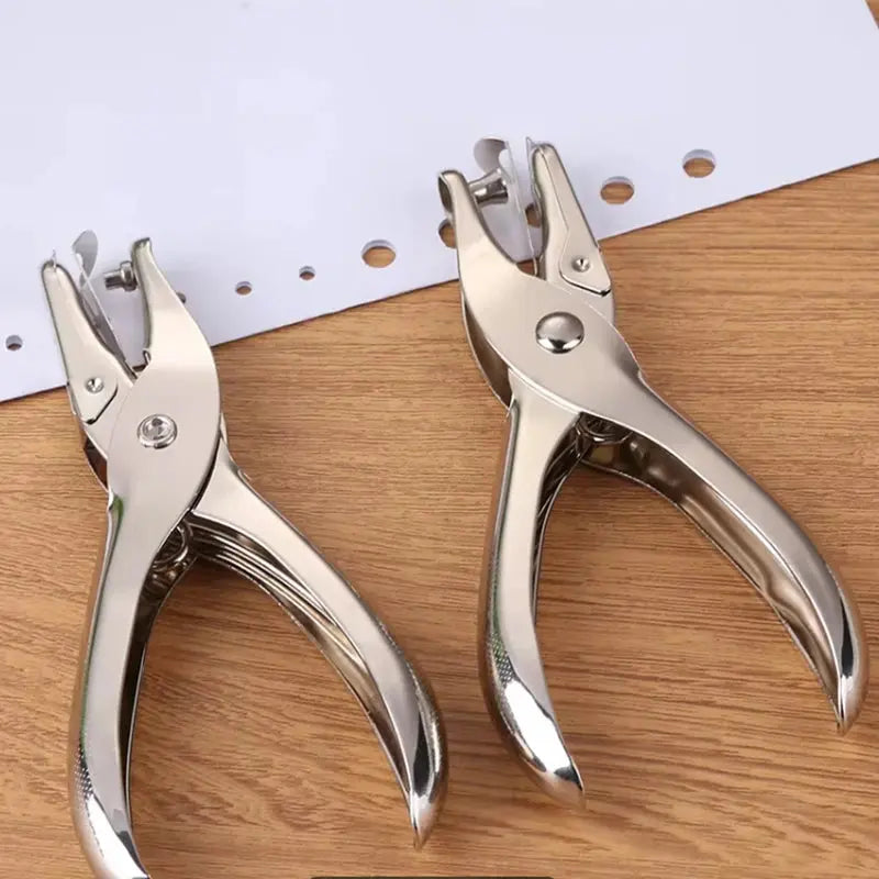 Perforeuses papier à main métalliques perçant des trous ronds en série