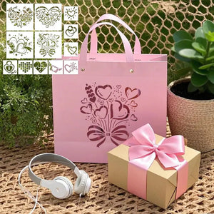 Pochoir Cœur Saint Valentin pour personnaliser sac cadeau