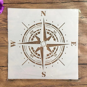 Pochoir Mandala Boussole rose des vents motif classique