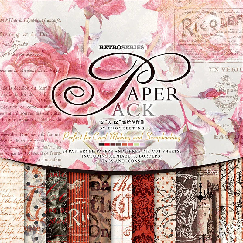 Papier de Scrapbook Recto Verso