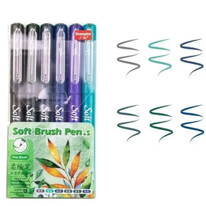 Stylo Feutre Pinceau Bleu