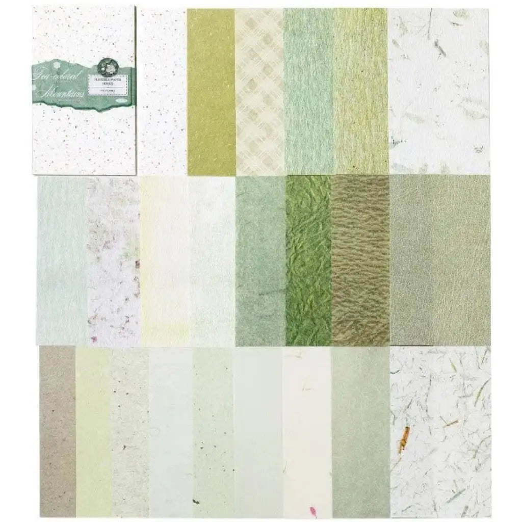 Bloc Feuilles Scrapbooking Vert