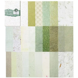 Bloc Feuilles Scrapbooking Vert