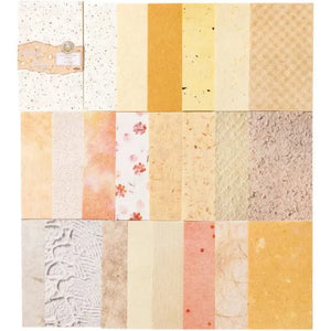 Bloc Feuilles Scrapbooking Jaune