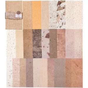 Bloc Feuilles Scrapbooking Marron