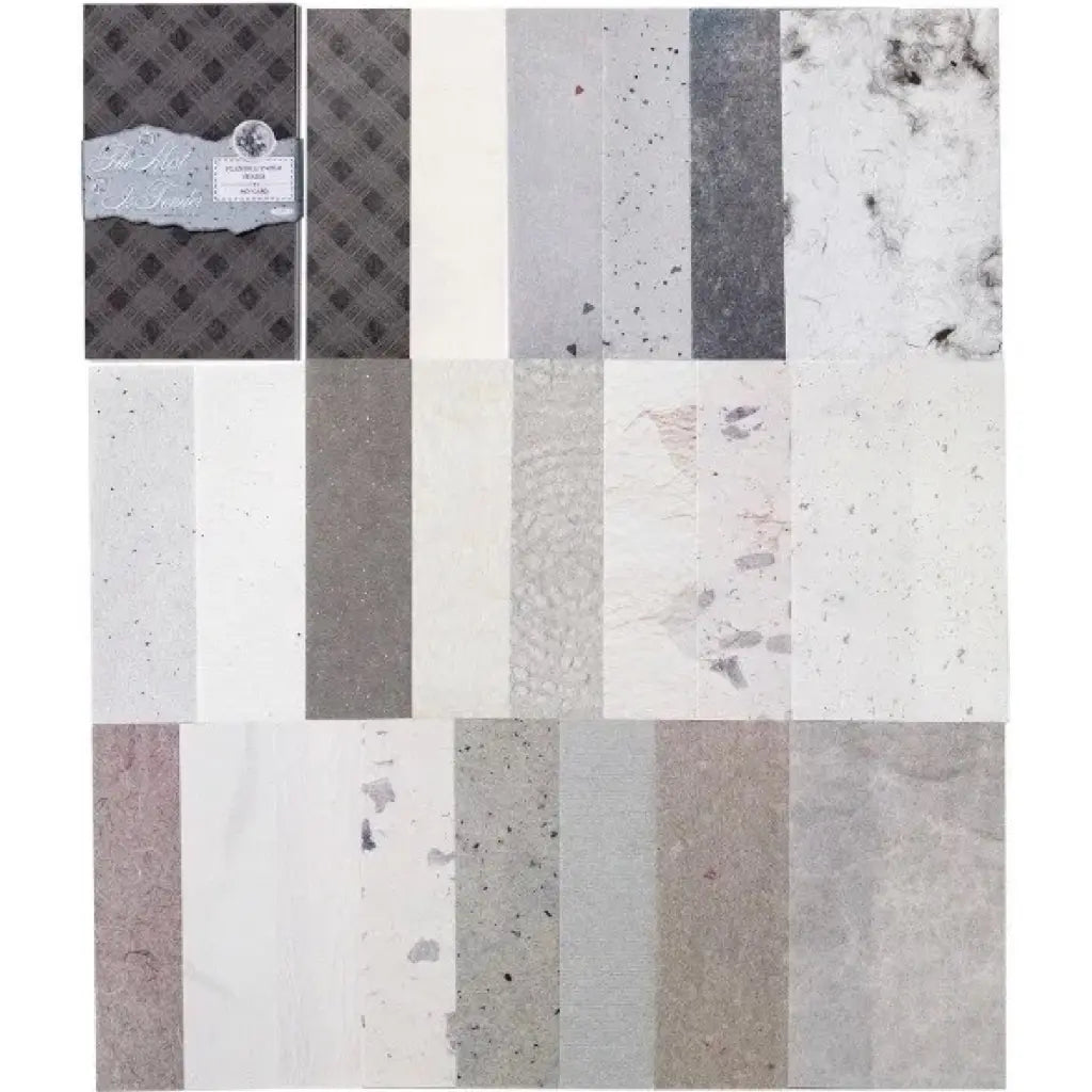 Bloc Feuilles Scrapbooking Gris