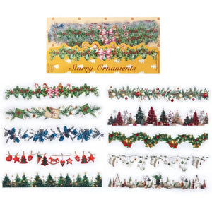 Autocollant transparent Starry Ornaments : guirlandes, sapins et ornements