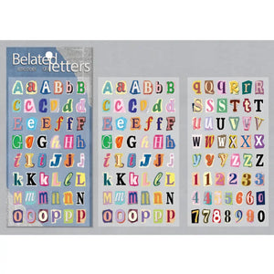 Stickers vintage scrapbooking en relief et multicolores
