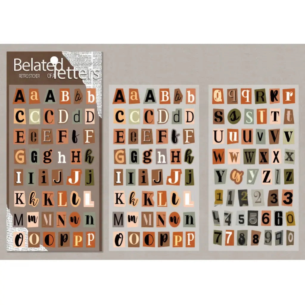 Stickers vintage pour une page d'album souvenir scrapbooking