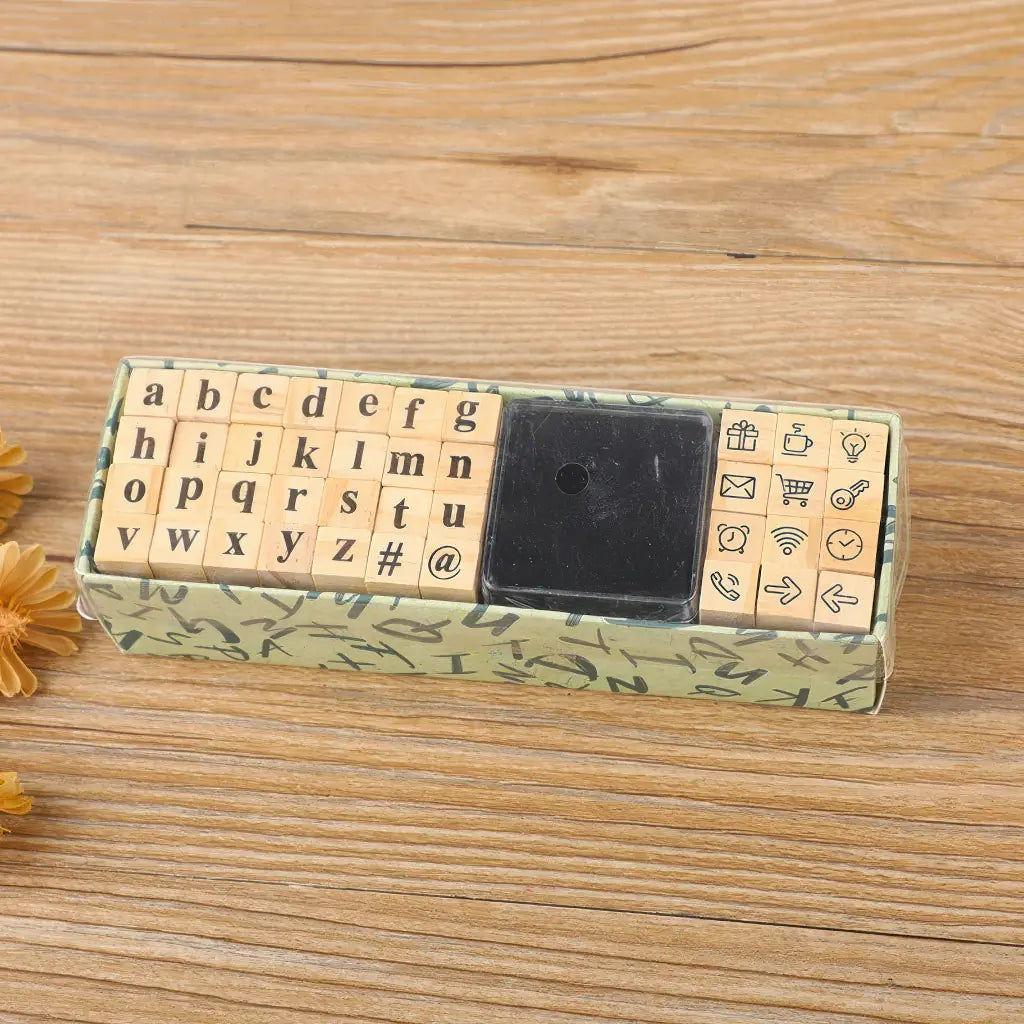 Tampon écriture scrapbooking, Classique - minuscules